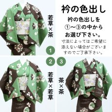 画像13: 《もたはん限定》ひでや工房｜綿縮緬「復刻辻ヶ花」若草茶 (13)