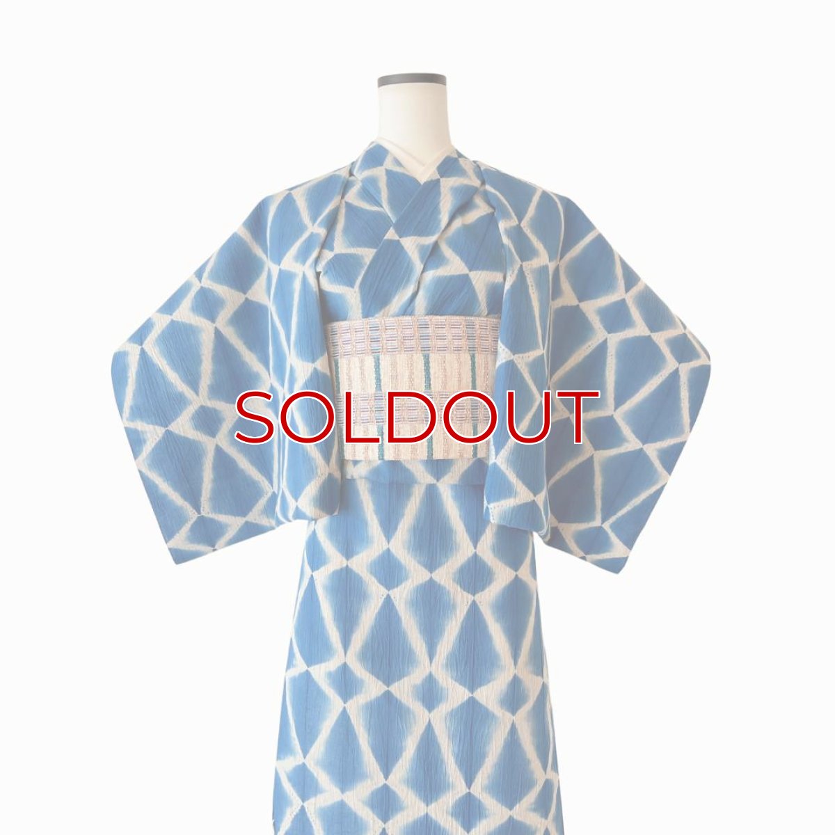 画像3: 藤井絞「毘沙門亀甲絞り」備長炭入り綿麻・瑠璃紺 (3)