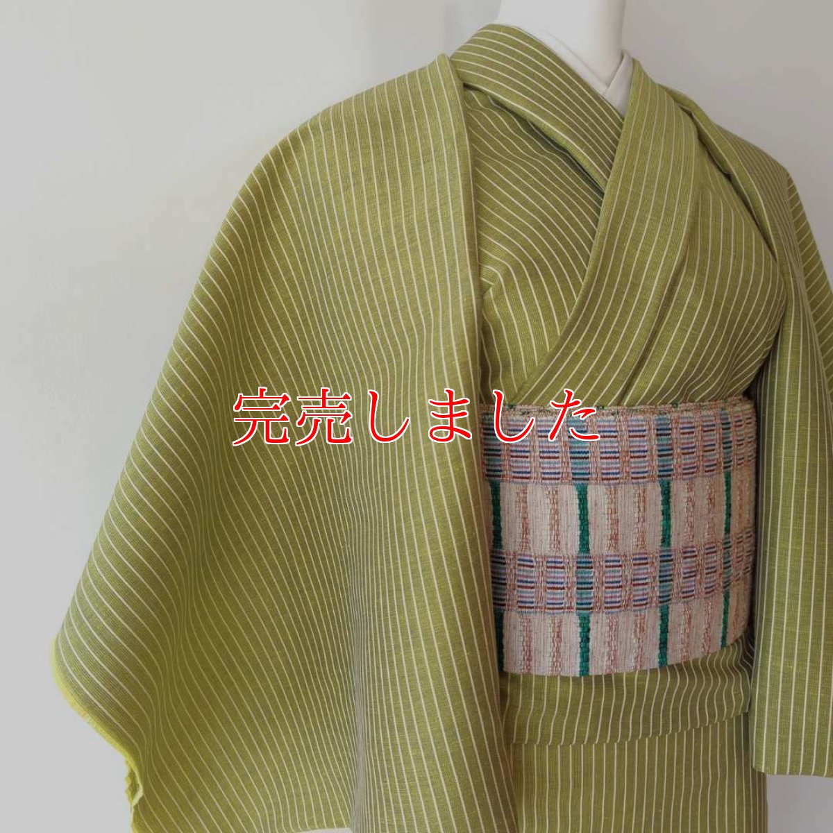 画像2: KIPPE涼しま「レモンイエロー×白縞」 (2)