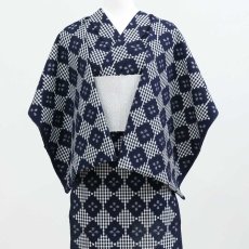 画像3: 久留米絣｜野村織物「花菱格子」｜洗える木綿着物 (3)