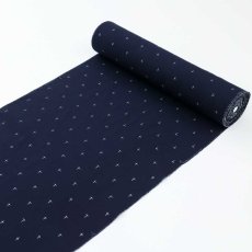 画像5: 久留米絣｜野村織物「星雫絣」ネイビー×ホワイト｜木綿着物 (5)