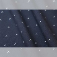 画像6: 久留米絣｜野村織物「星雫絣」ネイビー×ホワイト｜木綿着物 (6)