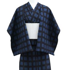 画像2: 久留米絣｜野村織物「みなも絣」｜木綿着物 (2)