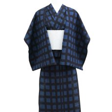 画像3: 久留米絣｜野村織物「みなも絣」｜木綿着物 (3)