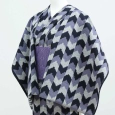 画像4: 久留米絣｜坂田織物「矢羽絣」｜木綿着物 (4)