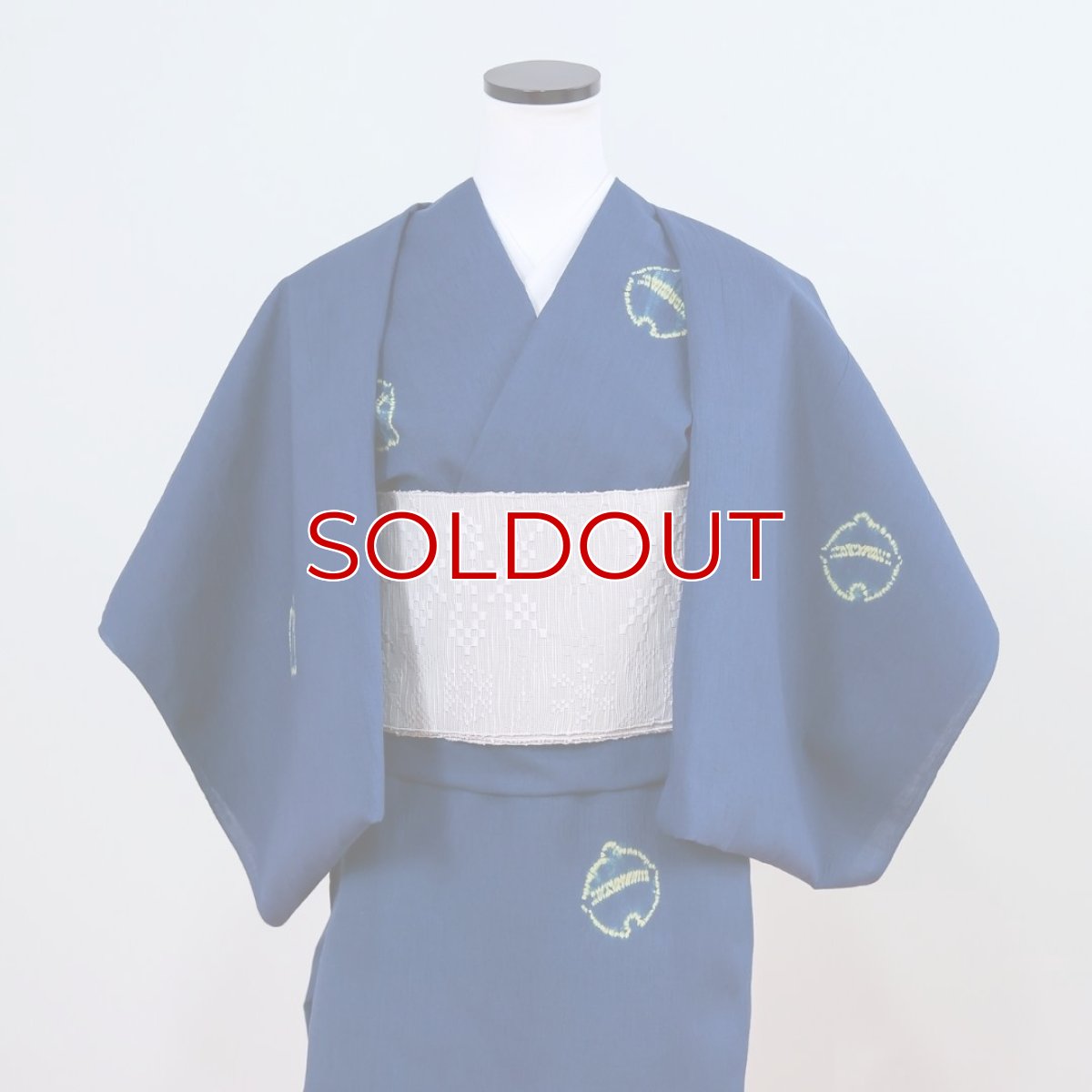 画像2: もたはん×藤井絞の綿麻「猫鈴」青 (2)