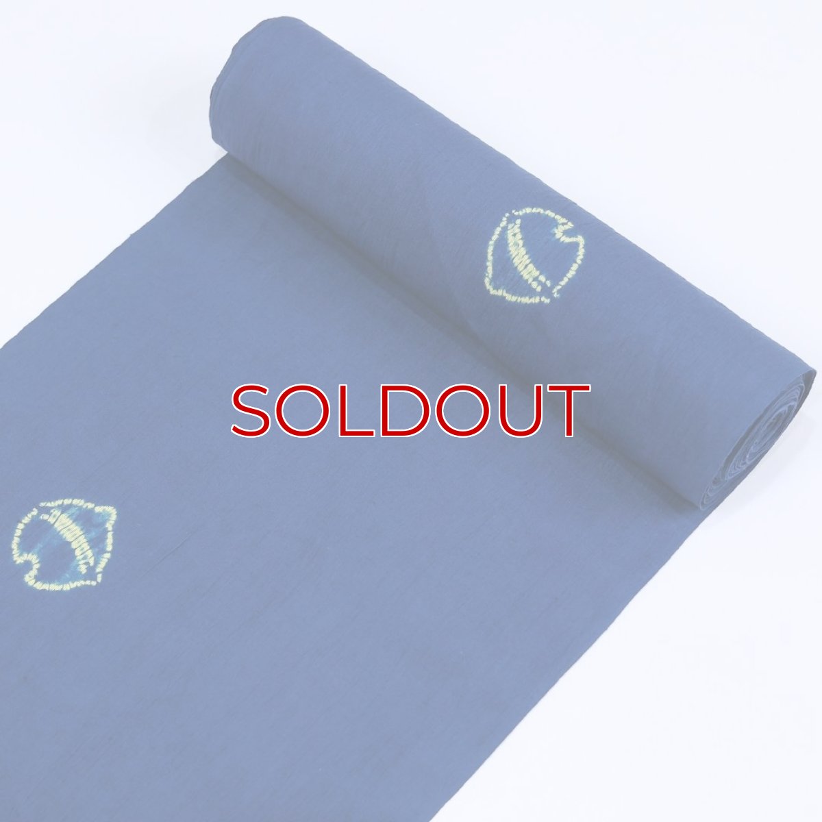 画像4: もたはん×藤井絞の綿麻「猫鈴」青 (4)