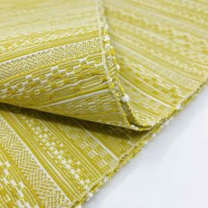画像8: OLNさんの半幅帯　en coton「段々」powder yellow (8)