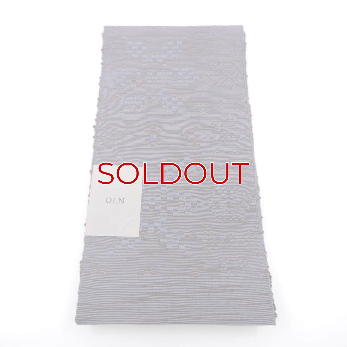 画像4: OLNさんの半幅帯　en coton「雪花」ice-land (4)