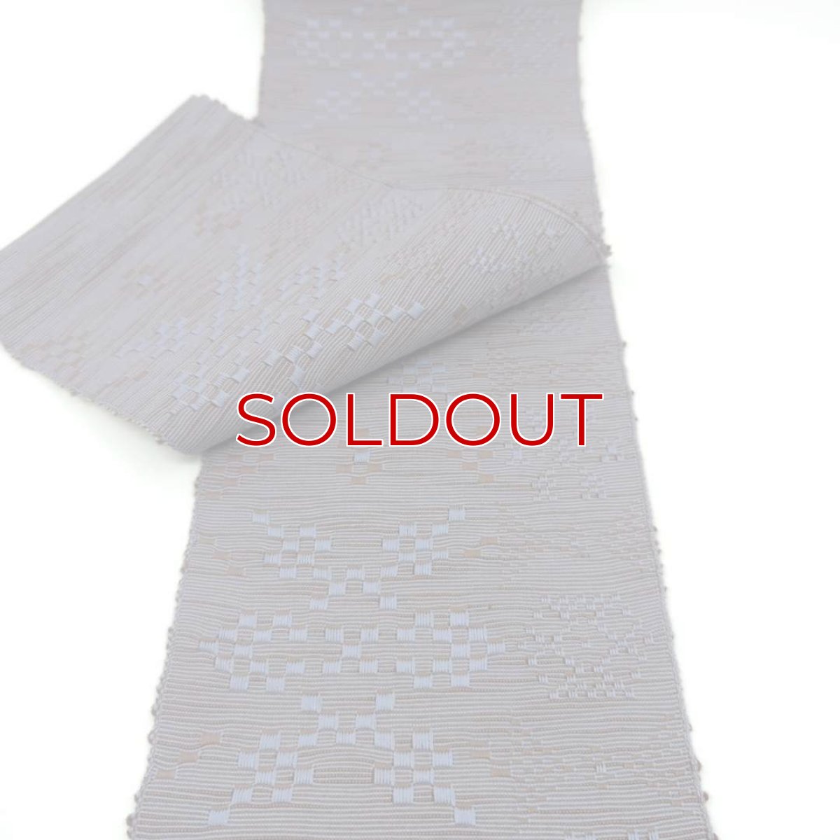 画像5: OLNさんの半幅帯　en coton「雪花」ice-land (5)