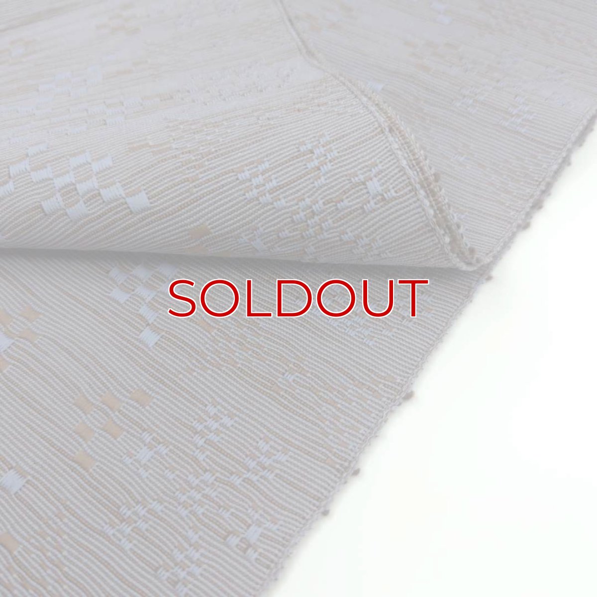 画像7: OLNさんの半幅帯　en coton「雪花」ice-land (7)