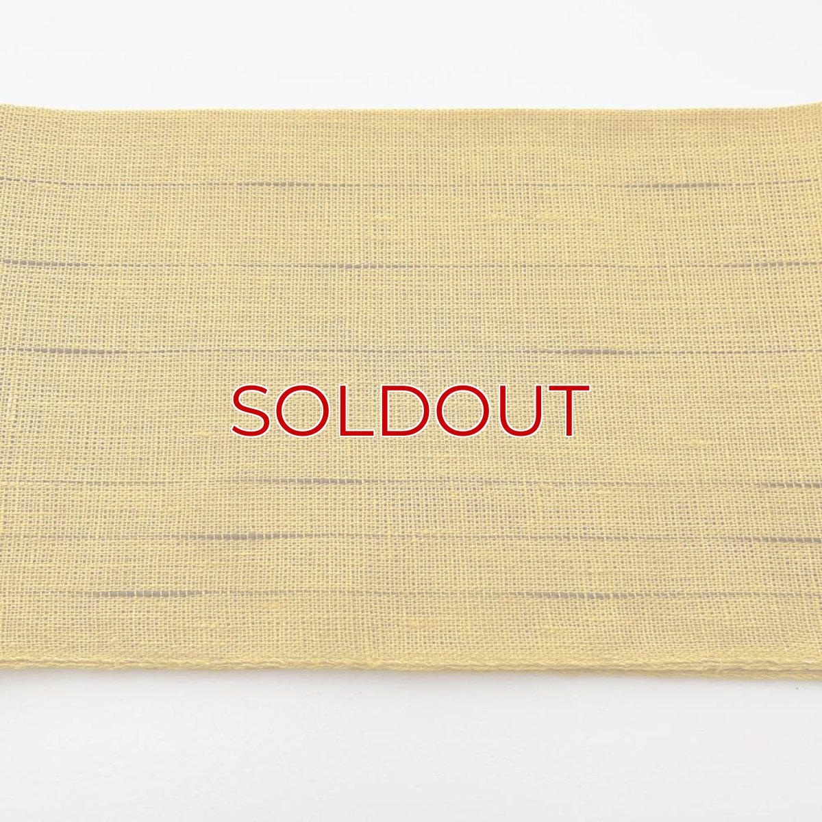 画像5: OLNさんの麻の半幅帯　ひこうき雲「向日葵」 (5)