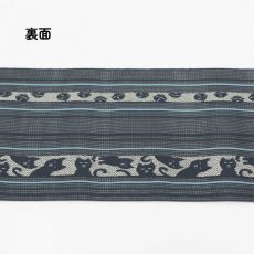 画像25: 五福さんの猫鈴網戸帯｜井上絹織・紗四寸博多帯 (25)