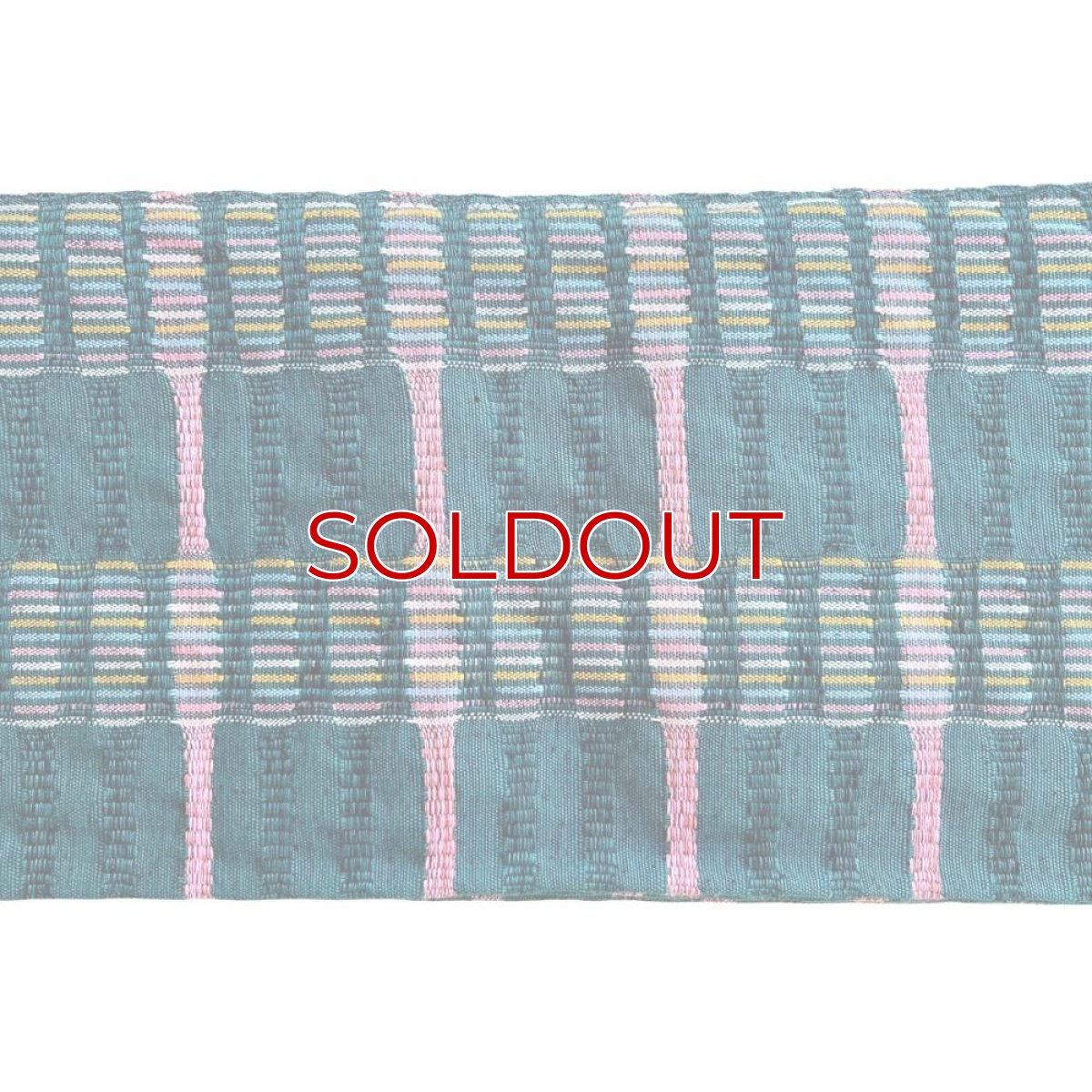 画像6: スワセンイさんの半幅帯【紬さがの】深緑×ピンク (6)