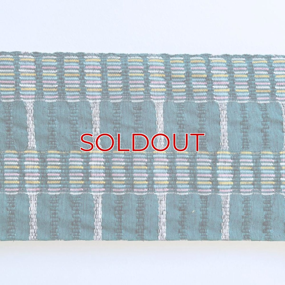 画像6: スワセンイさんの半幅帯【紬さがの】深緑×ホワイト (6)