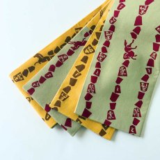 画像9: 丸久商店「馬九行久」切りばめ手ぬぐい半幅帯2026（受注生産） (9)