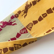 画像11: 丸久商店「馬九行久」切りばめ手ぬぐい半幅帯2026（受注生産） (11)