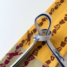 画像16: 丸久商店「馬九行久」切りばめ手ぬぐい半幅帯2026（受注生産） (16)