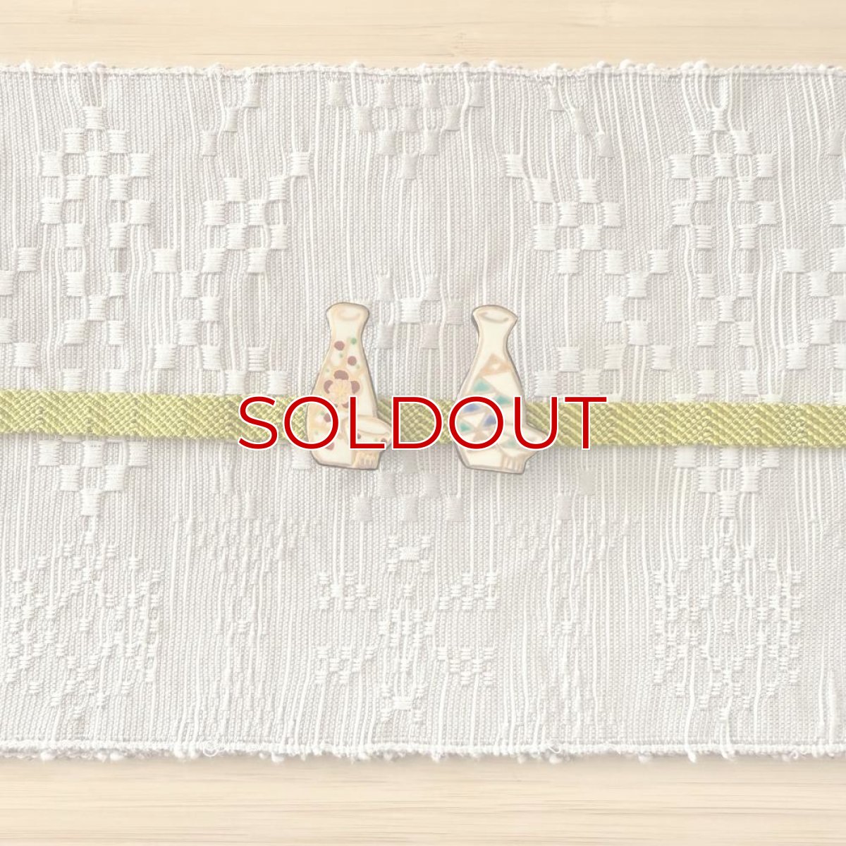 画像6: 五福さんの帯留め「徳利」梅 (6)