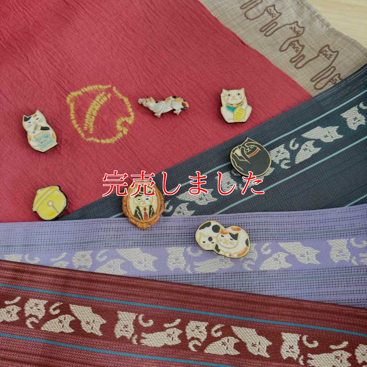 画像6: 五福さんの帯留め「ハチワレ伯爵の肖像画」 (6)