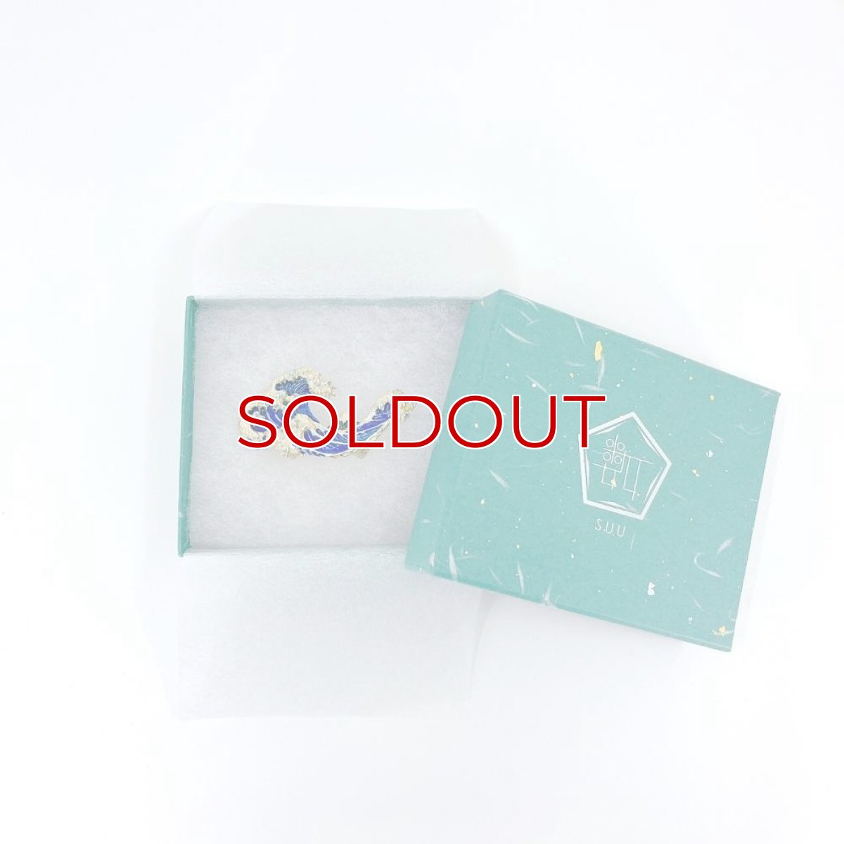 画像4: 富嶽三十六景【神奈川沖浪裏帯留め】 (4)