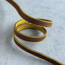 画像5: 日々紐〈あわせ〉金茶×栗｜両面使えるマルチカラー帯締め (5)