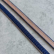 画像7: 日々紐〈あわせ〉瑠璃×桜鼠｜両面使えるマルチカラー帯締め (7)