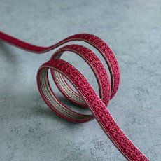 画像2: 日々紐〈あわせ〉葡萄×灰桜｜両面使えるマルチカラー帯締め (2)