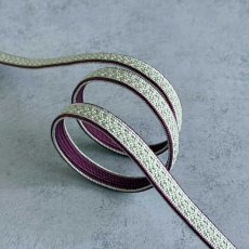 画像2: 日々紐〈あわせ〉銀鼠×深紫｜両面使えるマルチカラー帯締め (2)