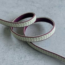 画像3: 日々紐〈あわせ〉銀鼠×深紫｜両面使えるマルチカラー帯締め (3)