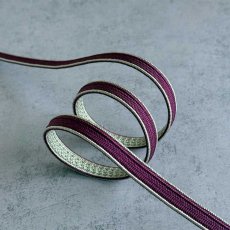 画像4: 日々紐〈あわせ〉銀鼠×深紫｜両面使えるマルチカラー帯締め (4)