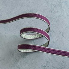 画像5: 日々紐〈あわせ〉銀鼠×深紫｜両面使えるマルチカラー帯締め (5)