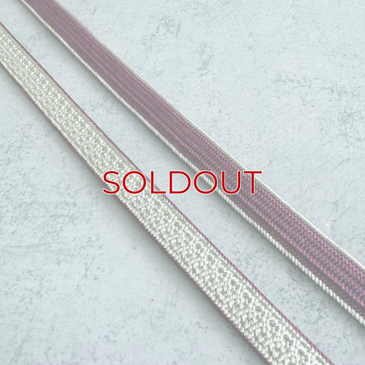 画像6: 日々紐〈あわせ〉銀鼠×深紫｜両面使えるマルチカラー帯締め (6)