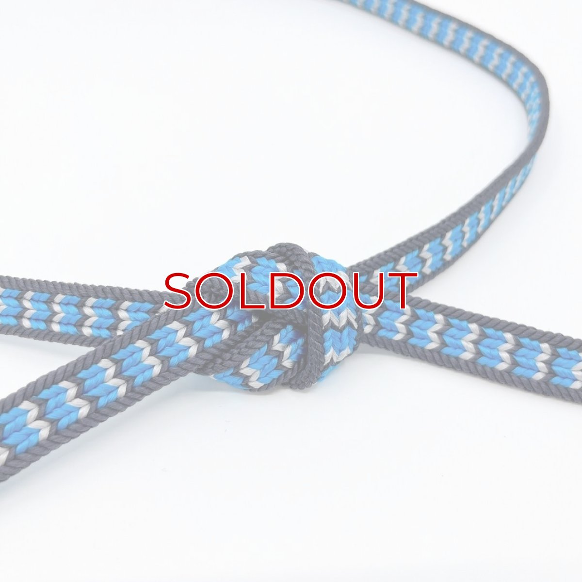 画像2: 綾竹　矢柄　撚房【チャコールグレー×セルリアンブルー×スカイグレー】 (2)