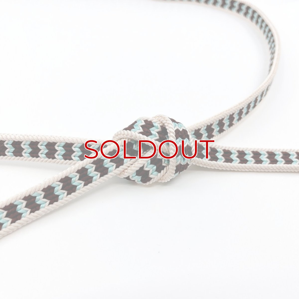 画像2: 綾竹　矢柄　撚房【パールホワイト×チョコレート×アザーブルー】 (2)