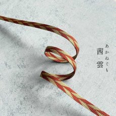 画像2: 渡敬さんのすっきり帯締め｜二部紐｜矢羽「茜雲」 (2)