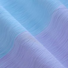 画像6: 小千谷縮 片身ぼかし「水浅葱藤」麻100％｜単衣夏きもの (6)