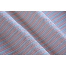 画像5: 小千谷縮 細縞「水色珊瑚」麻100％｜単衣夏きもの (5)