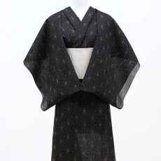 画像3: 小千谷縮「麻の葉」本麻 織田工房｜単衣夏きもの (3)