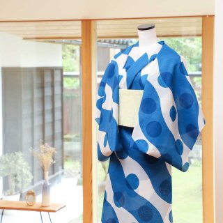 浴衣「しあわせの鈴蘭」 - 普段着きものもたはん 浴衣「しあわせの鈴蘭」 - 普段着きものもたはん