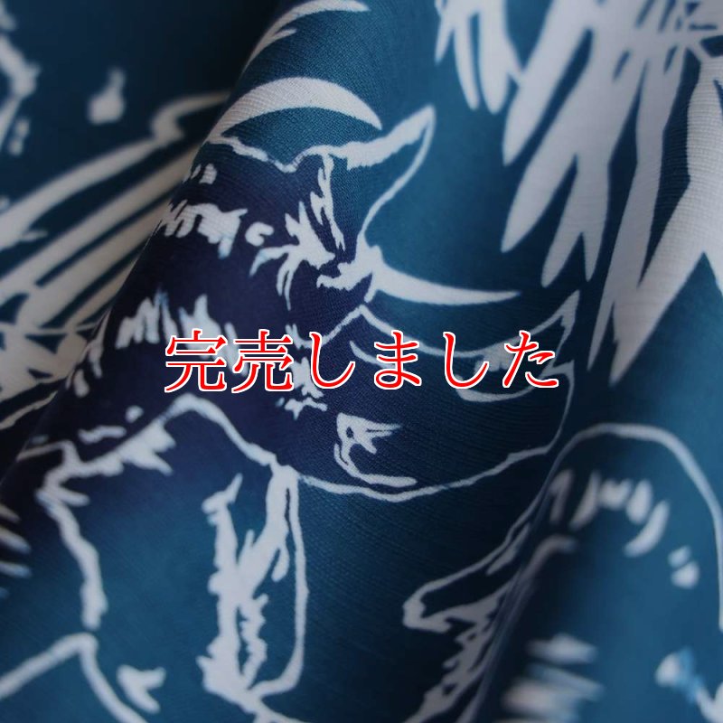 ダイナソー｜恐竜柄 綿麻浴衣 ルミロック 東京注染 ユニセックス