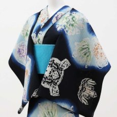 画像2: ルミロック 注染浴衣「水晶」和紙綿 (2)