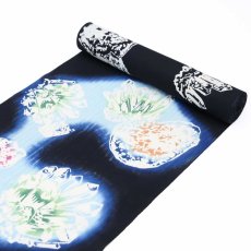 画像4: ルミロック 注染浴衣「水晶」和紙綿 (4)