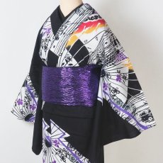 画像1: ルミロック 注染浴衣「助六」 綿100％乱絽 (1)