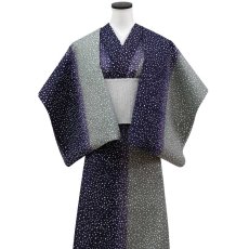 画像2: 丸久商店さんの綿麻浴衣｜東京注染 「雪中」 (2)
