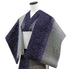 画像3: 丸久商店さんの綿麻浴衣｜東京注染 「雪中」 (3)