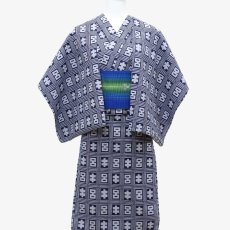 画像2: 丸久商店さんの浴衣｜東京注染 ｜綿100％「菊五郎格子」 (2)