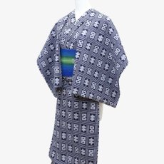 画像3: 丸久商店さんの浴衣｜東京注染 ｜綿100％「菊五郎格子」 (3)