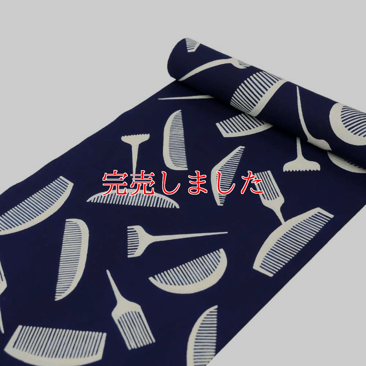 画像3: 丸久商店さんの浴衣｜東京注染 ｜綿100％「つげ櫛」 (3)