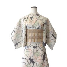 画像3: 新江戸染・丸久商店さんの浴衣「牡丹」 (3)